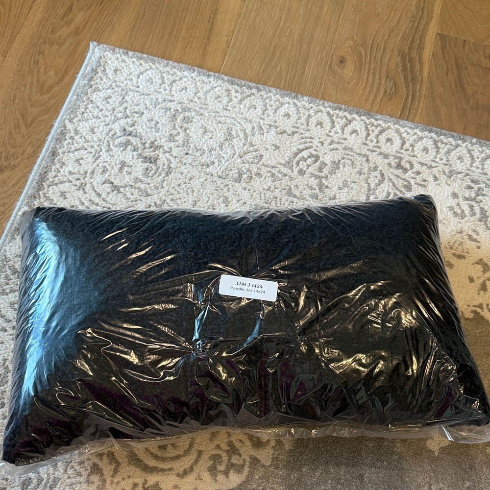 D.V. Kap Poodle Black Pillow
